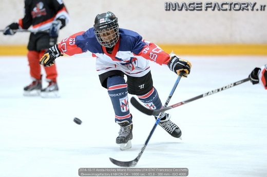 2014-10-11 Aosta-Hockey Milano Rossoblu U14 0747 Francesco Cecchetto